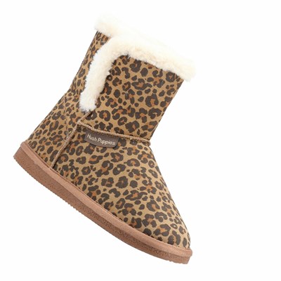 Chaussons Hush Puppies Print Ashleigh Bootie Femme Leopard | OXCS52637